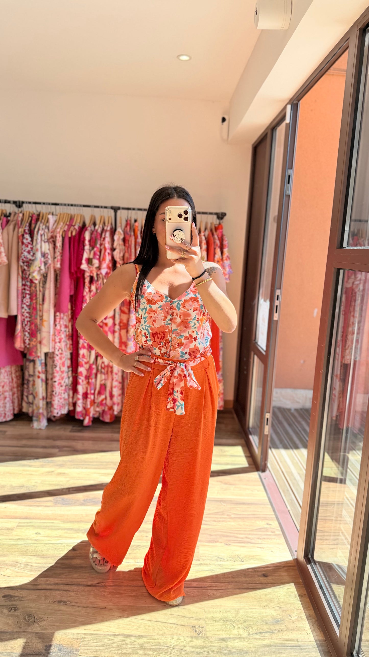 Pantalón Candice naranja CURVY
