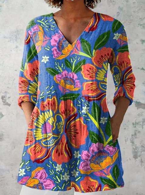 Blythe | Blusa Larga con Escote en V