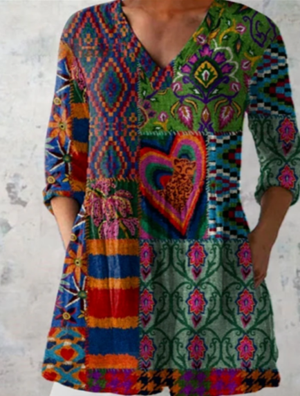 Delphine | Blusa Larga con Escote en V