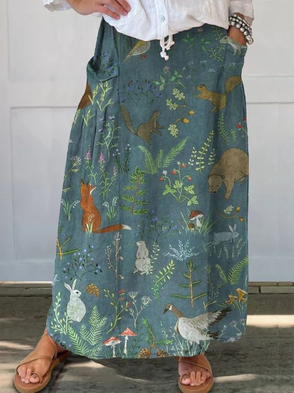 Falda Estampada Ligera