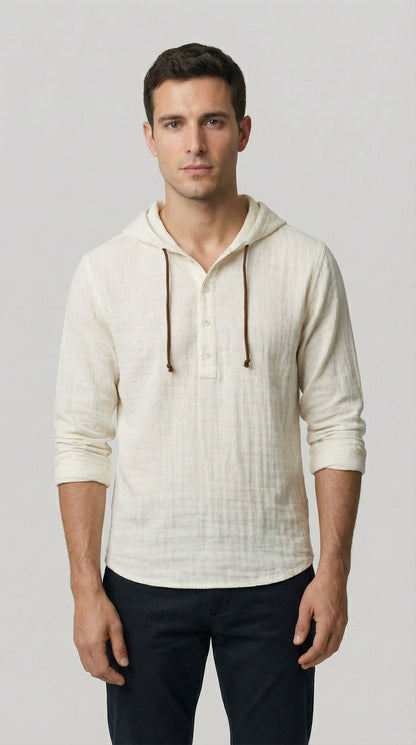 Daniel | Camisa tipo polo con capucha