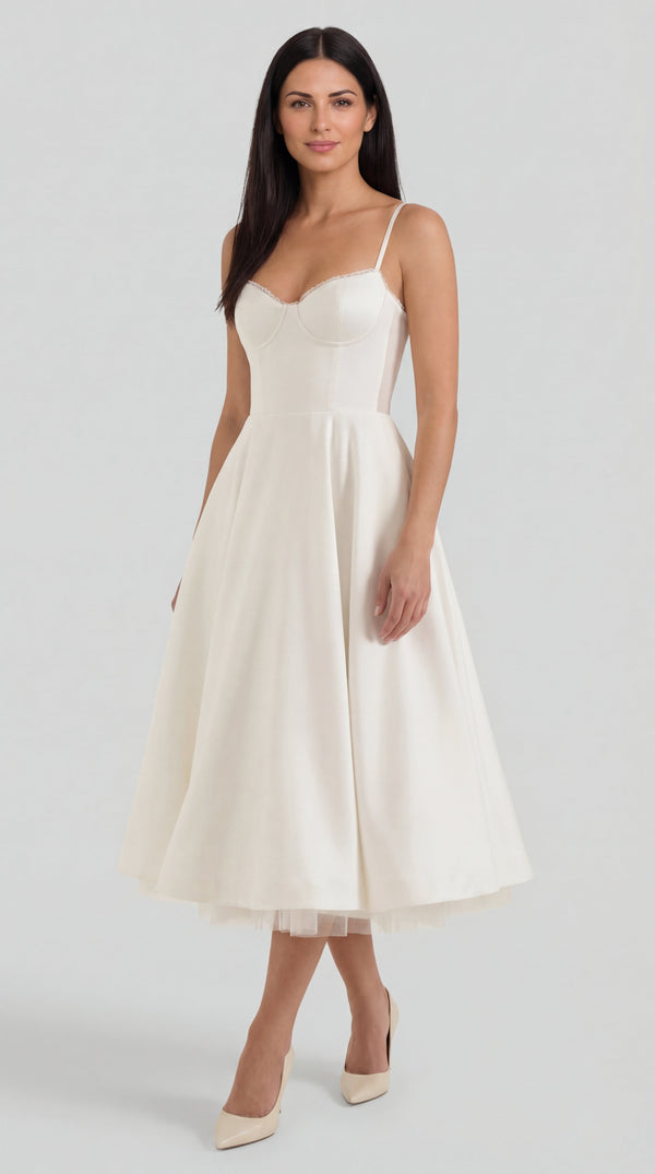Vestido de tul y midi de Isold