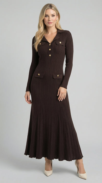 Vestido largo de Verónica Strick
