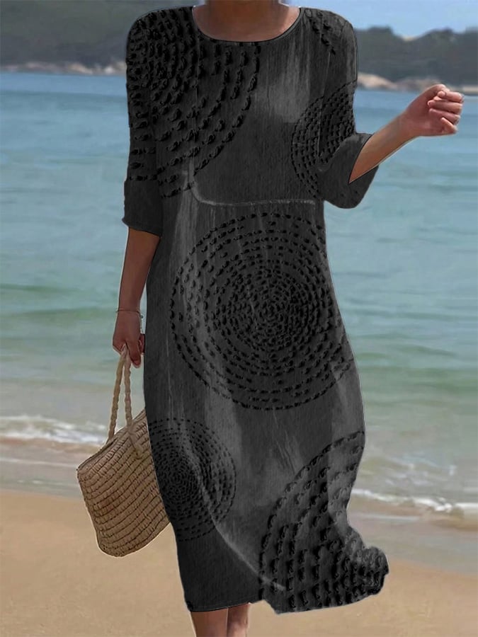 Vestido casual de mujer bordado