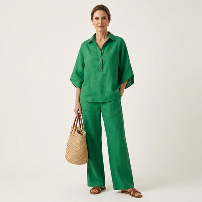Lucienne | Conjunto de dos piezas de lino