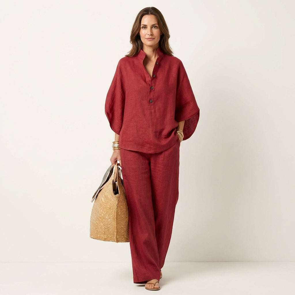 Lucienne | Conjunto de dos piezas de lino