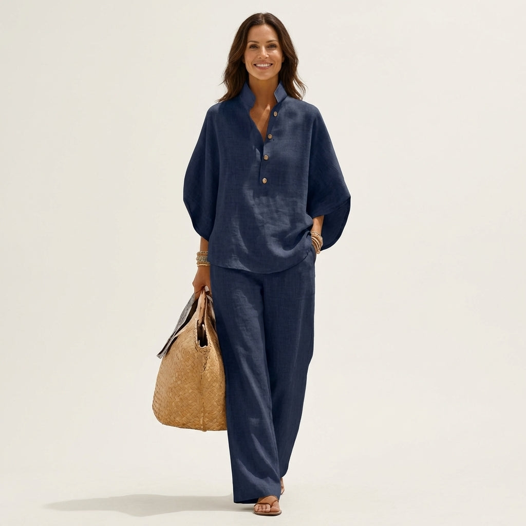 Lucienne | Conjunto de dos piezas de lino
