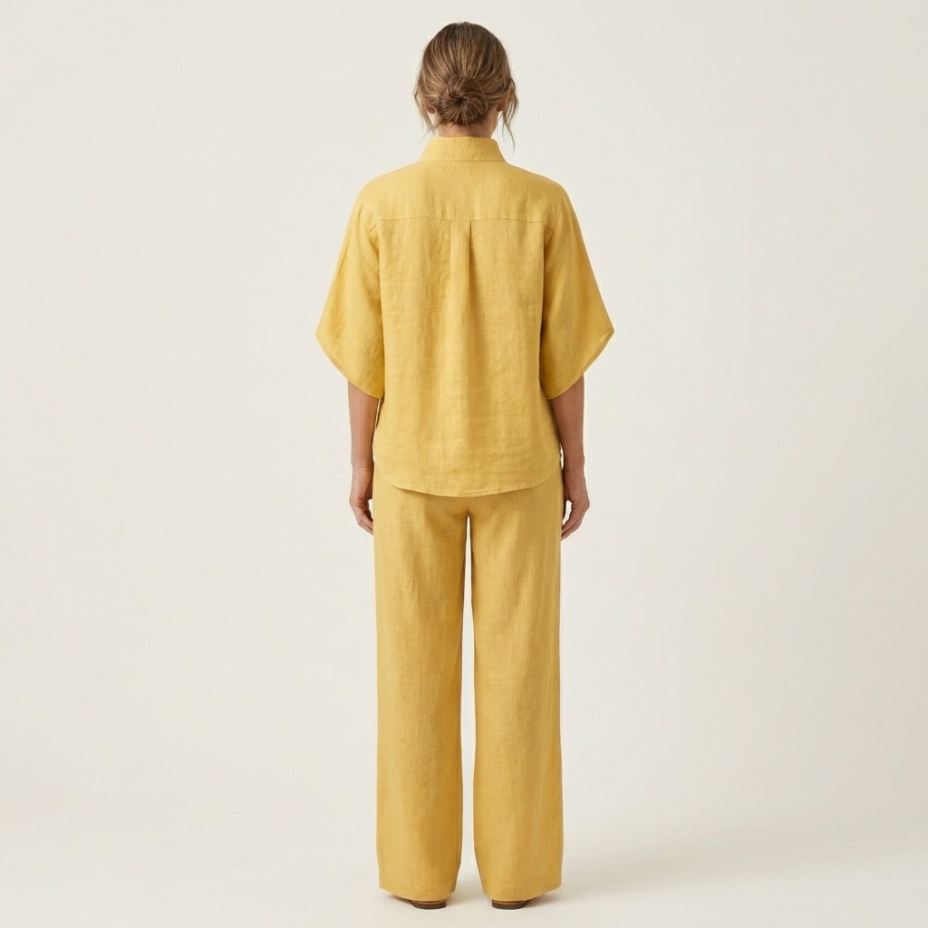Lucienne | Conjunto de dos piezas de lino