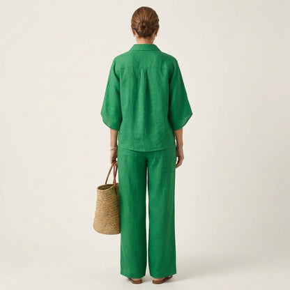 Lucienne | Conjunto de dos piezas de lino