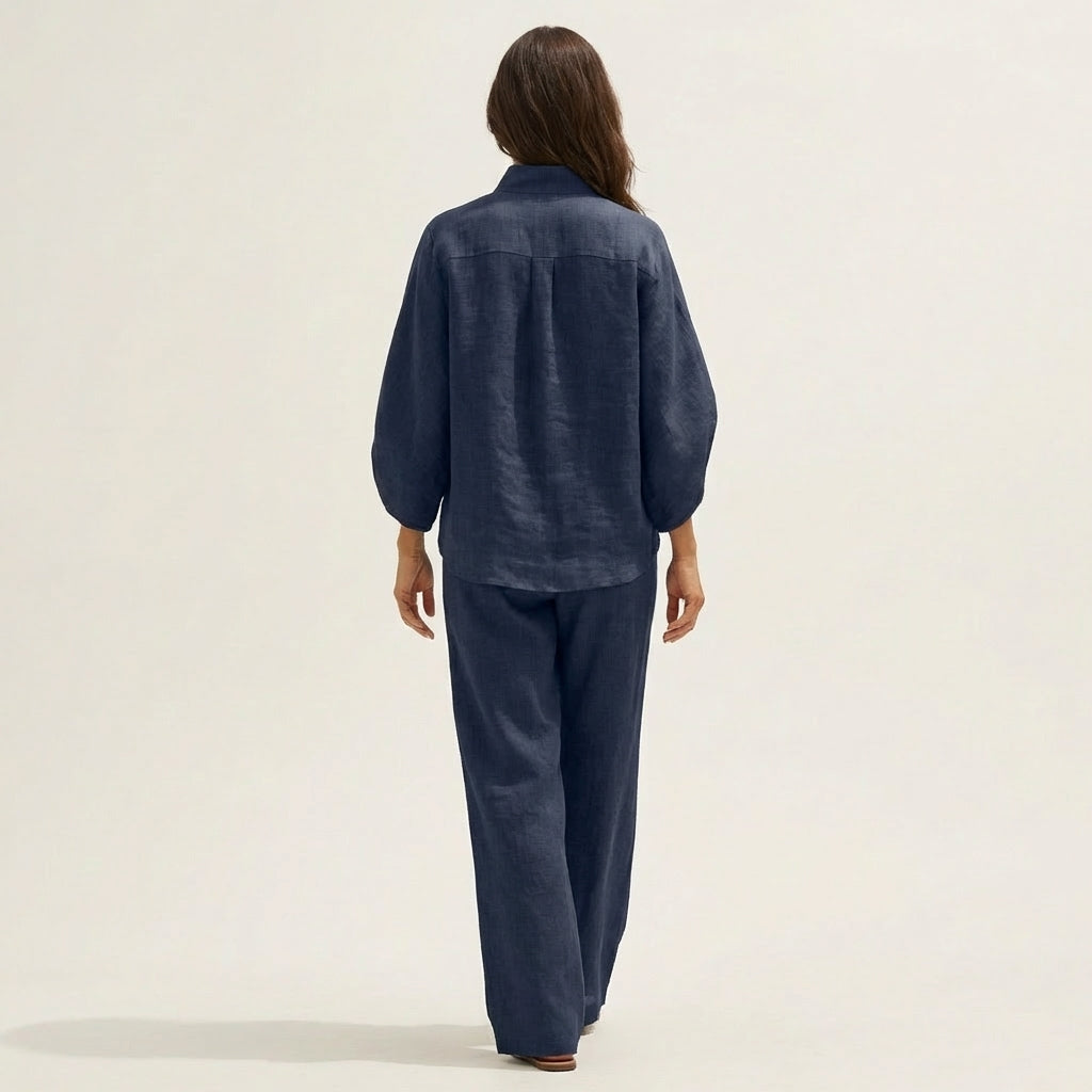 Lucienne | Conjunto de dos piezas de lino