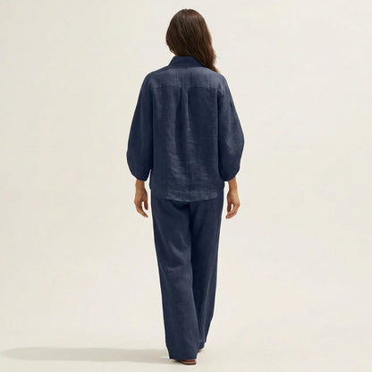 Lucienne | Conjunto de dos piezas de lino