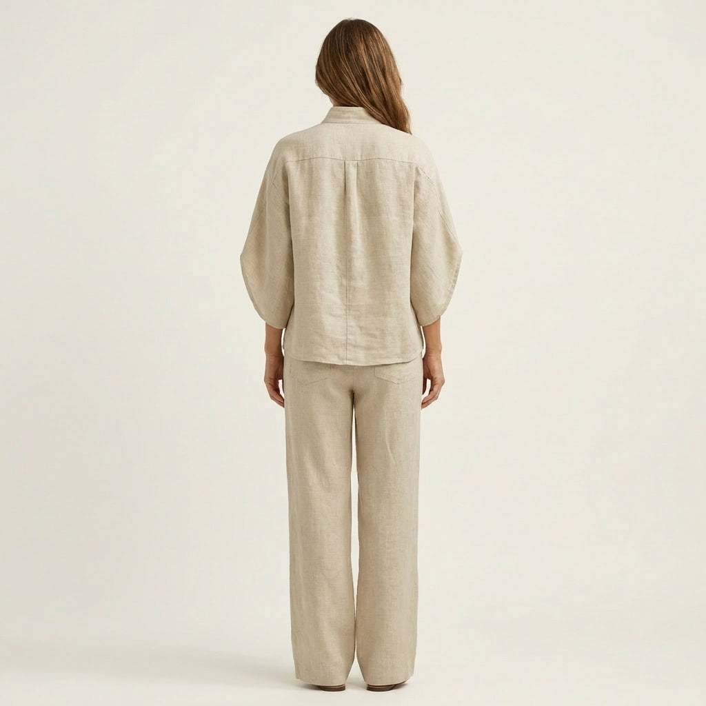 Lucienne | Conjunto de dos piezas de lino