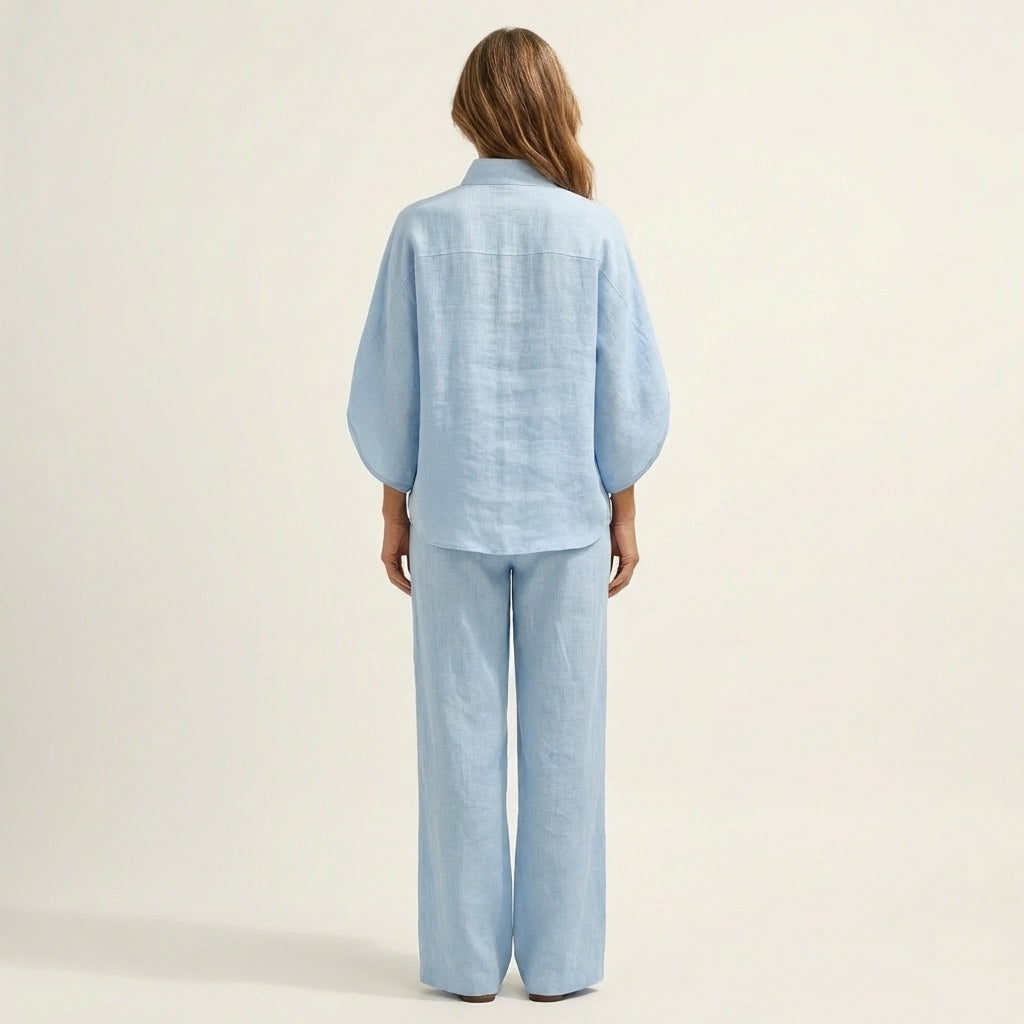 Lucienne | Conjunto de dos piezas de lino
