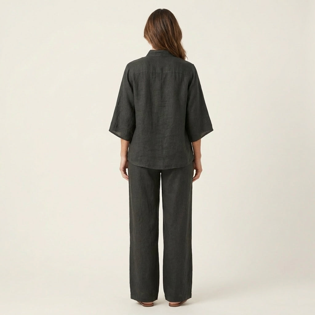 Lucienne | Conjunto de dos piezas de lino