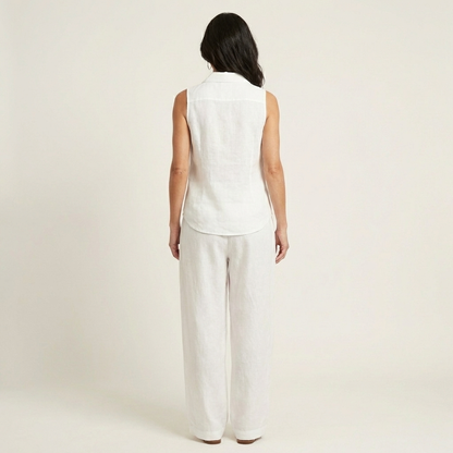 Wren | Conjunto de top cruzado y pantalones anchos
