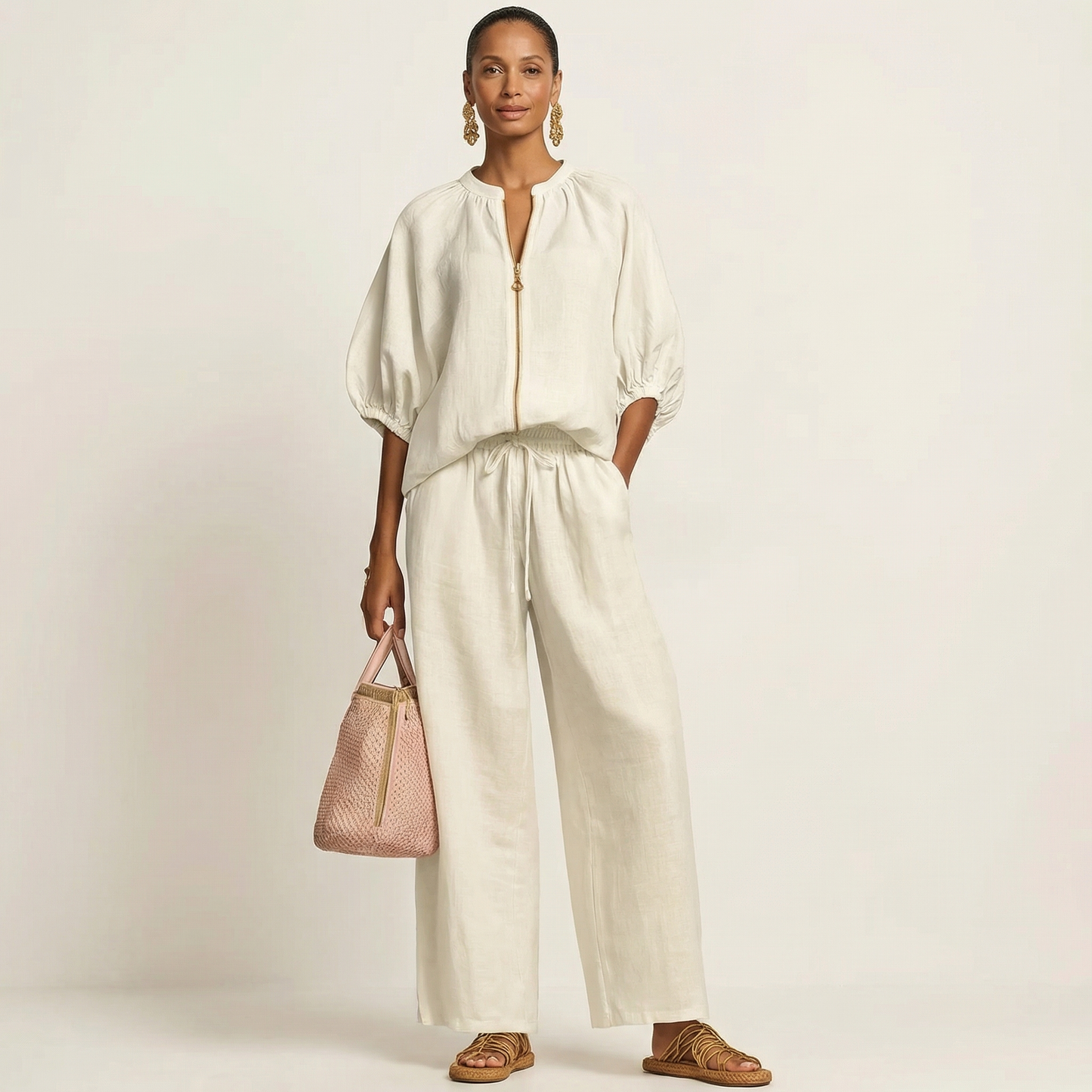 Aurelie | Conjunto con cremallera delantera
