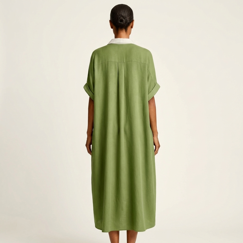 Isolde | Vestido de manga corta con botones