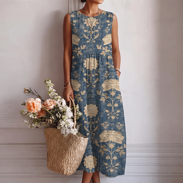 Aurora™ | Vestido Midi Floral Clásico