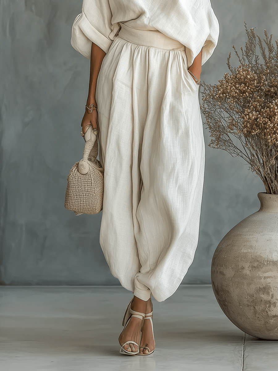 Mila | Conjunto de 2 piezas con escote bardot